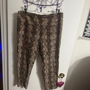 💝 3X Snake Print Legging Pants